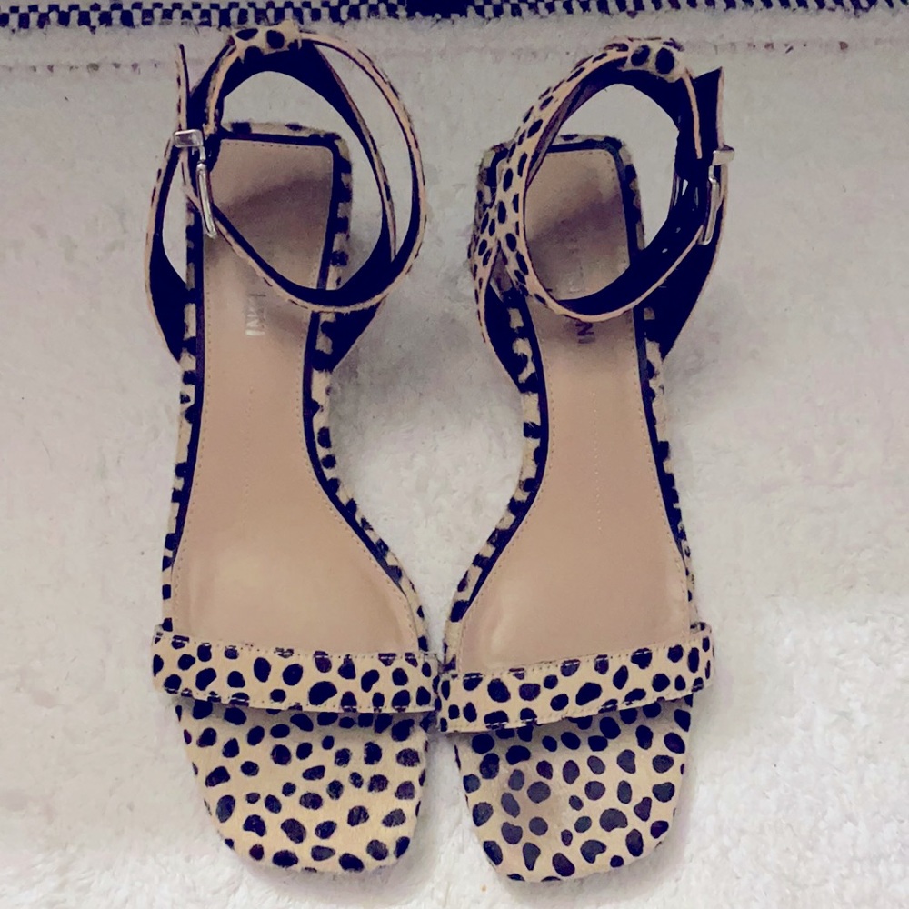 Gianni Bini Cheetah Heeled Dress Sandal